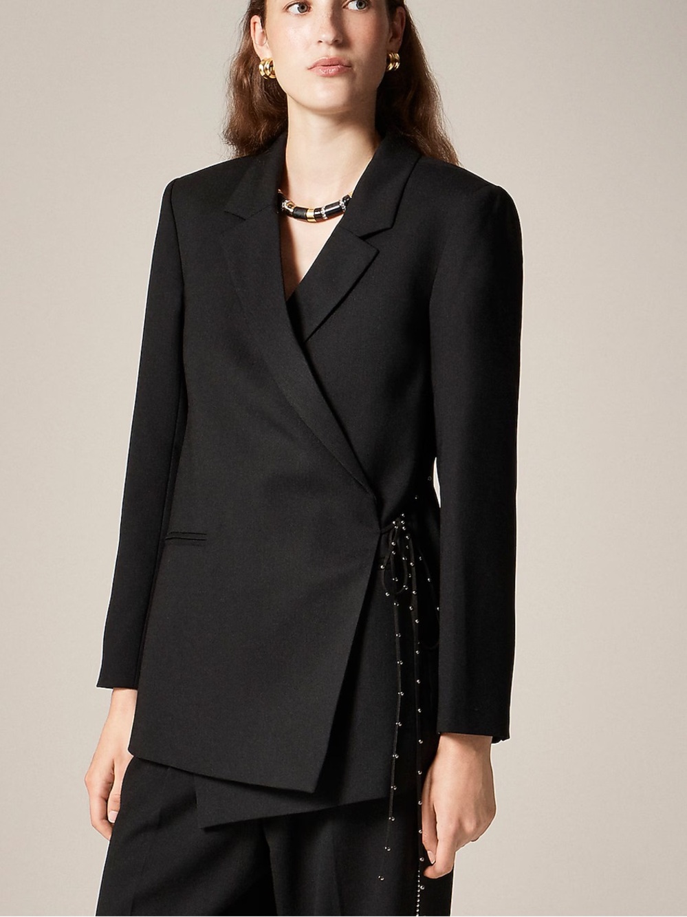NWT J. Crew Collection Wrap blazer in wool blend in Size 10 - Picture 2 of 10